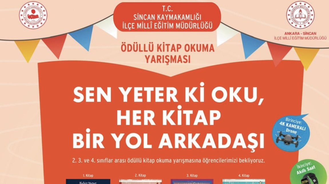 KİTAP OKUMA YARIŞINDA BİZ DE VARIZ…